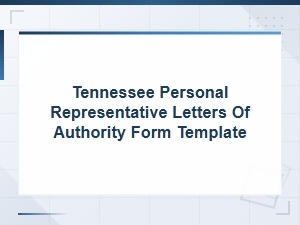 Tennessee Personal Representative Letters of Authority